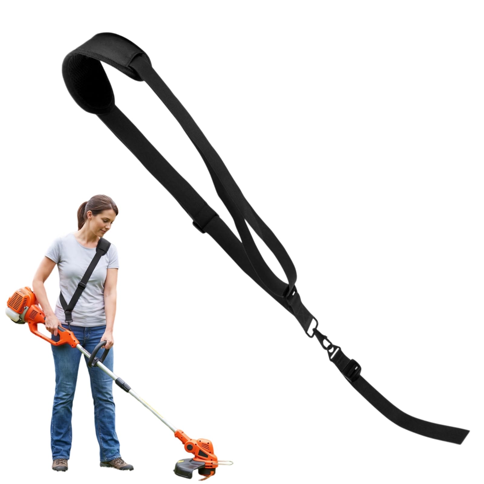 Heavy Duty Strimmer Harness Padded Shoulder Strap,Adjustable Universal