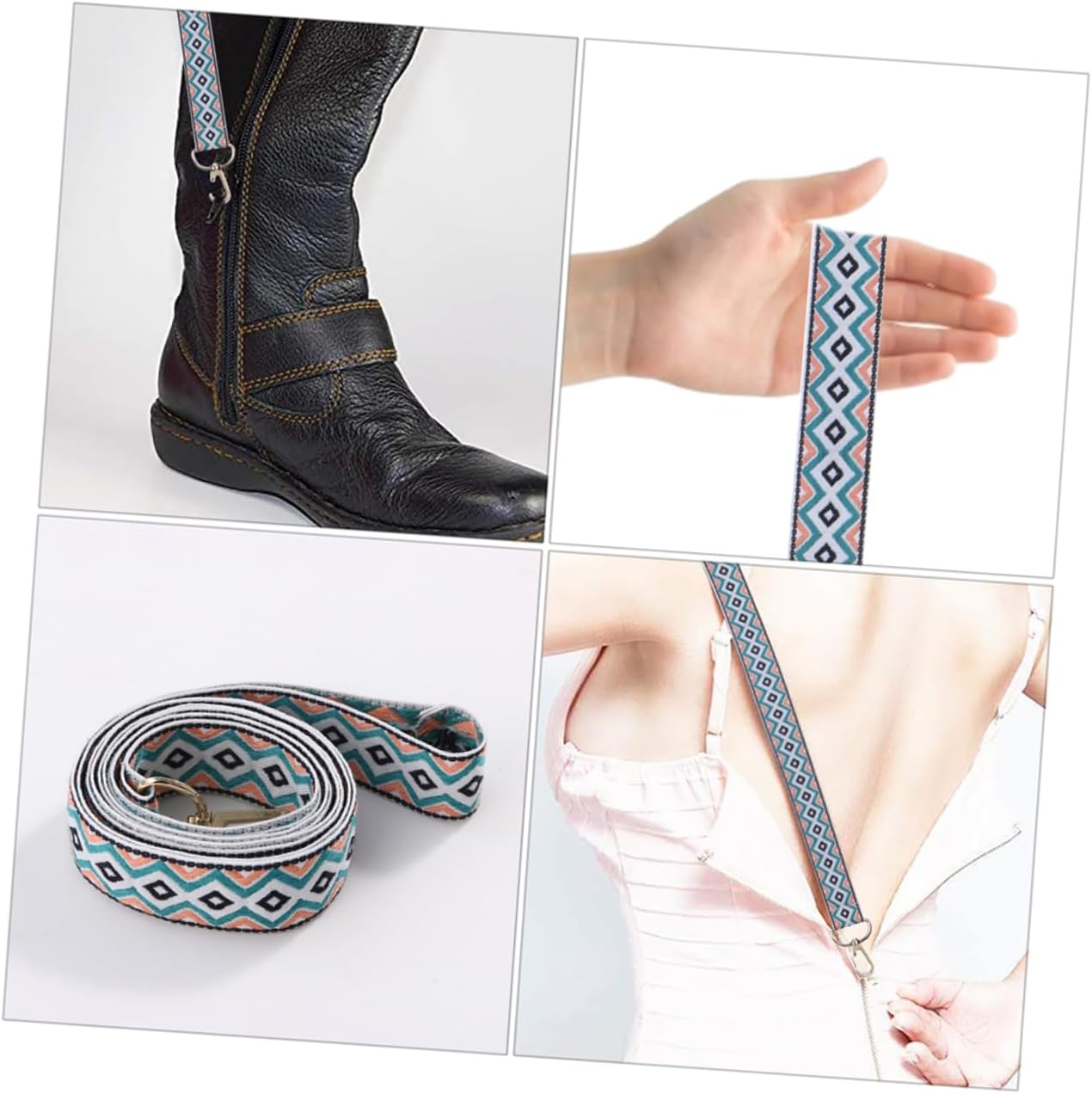 2Pcs Dress Zipper Pull Helper Convenient Zipper Puller for Elderly Women Travel Zipper Pulls for Easy Dress Boot Zipping Hook Design