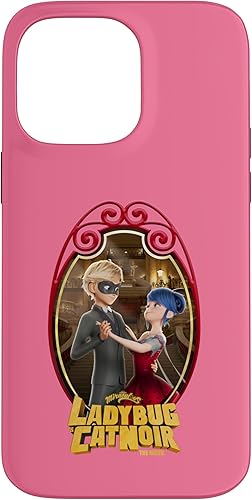 Funda para iPhone 14 Pro Max Miraculous Ladybug and Cat Noir The Movie Ball Dancing Case