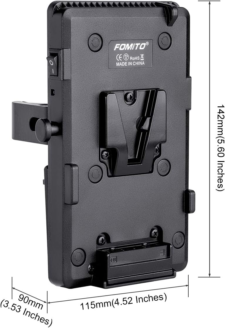 🔥 Cashback up to 70% Fomito V-Lock V Mount Battery Adapter Plate with Super Clamp for Lighting Stand,Tripod, Support Rod, with D-TAP/DC/USB Power Output for Camcorder, DSLR Camera, LED Video Light, Monitor, Microphone Crazy Clearance Fomito V-Lock V Mount Battery Adapter Plate with Super Clamp for Lighting Stand,Tripod, Support Rod, with D-TAP/DC/USB Power Output for Camcorder, DSLR Camera, LED Video Light, Monitor, Microphone