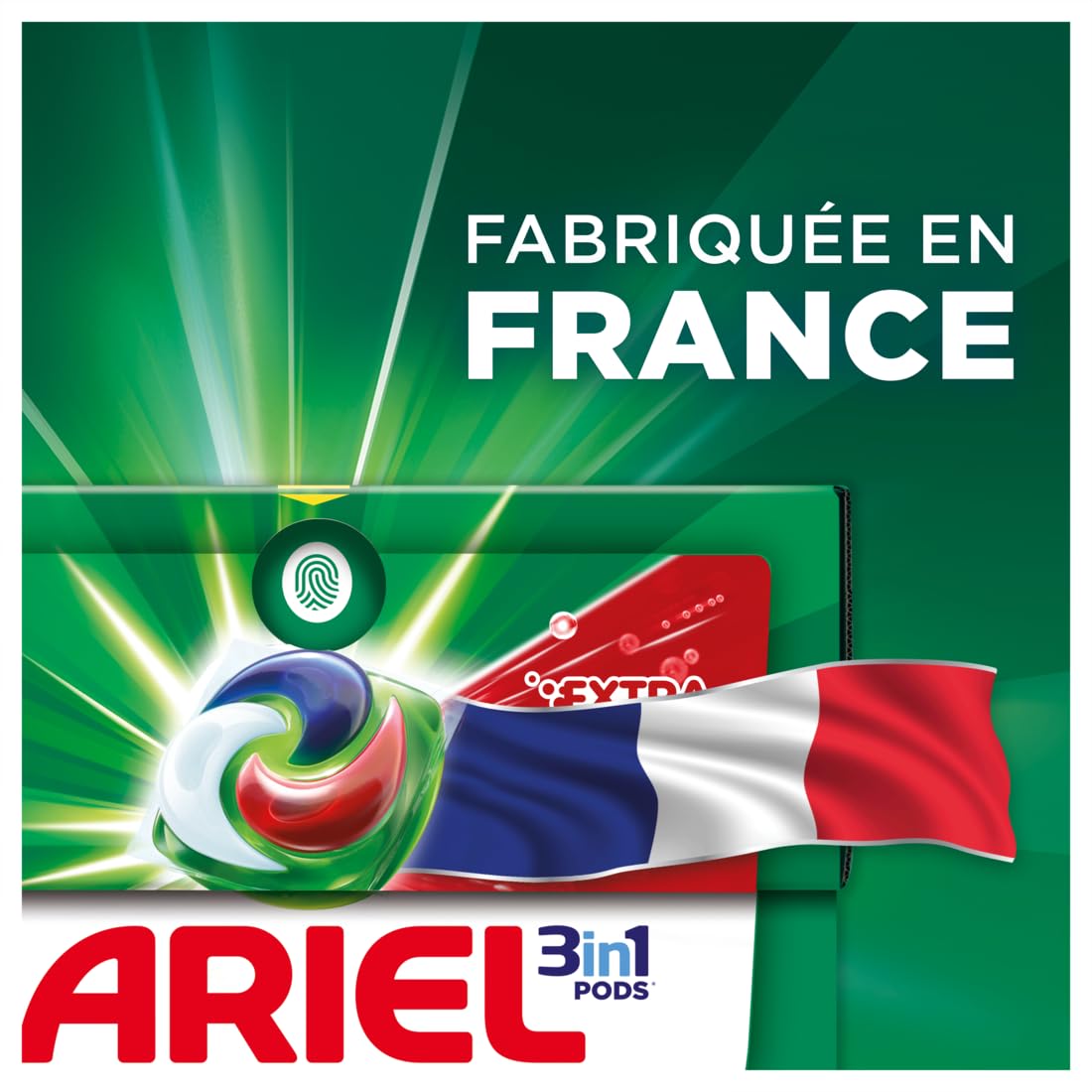 Ariel All-in-1 PODS, płyn do prania w kapsułkach 72 pranie, ultra usuwanie plam, głębokie czyszczenie i ultra odplamiacz