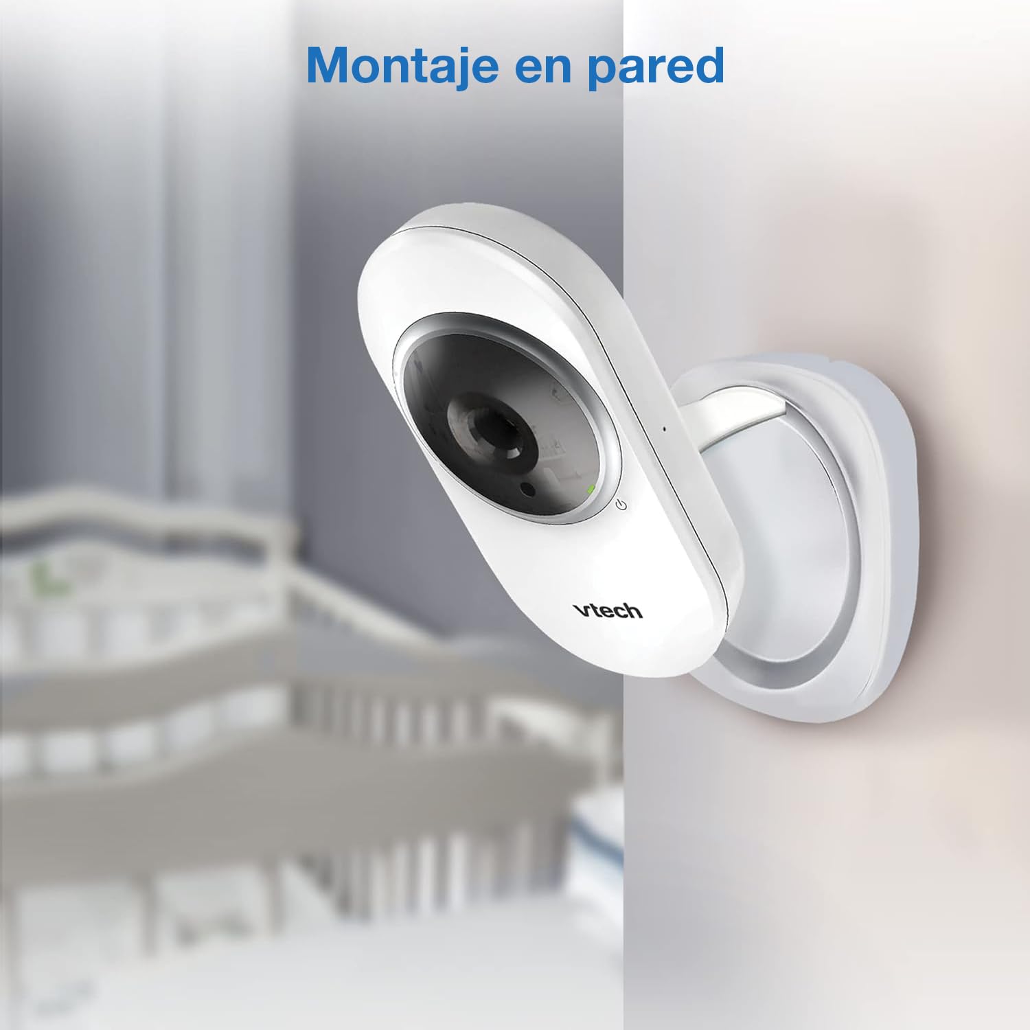 VTech Baby Monitor con Display 2,4", Visione Notturna, Comunicazione Bidirezionale, Sensore di Temperatura, Indicatore Sonoro, Raggio Fino a 300m, Suoni Rilassanti e Ninne Nanne, Senza Wi-Fi: VM320
