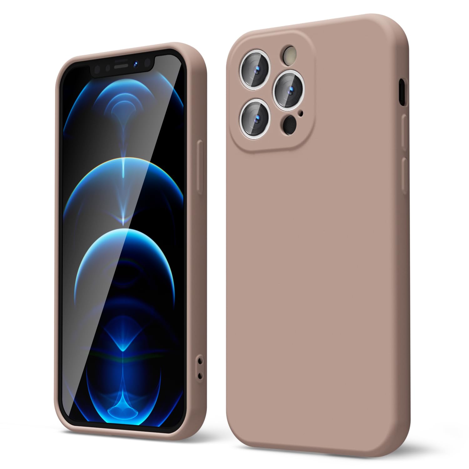 oakxco for iPhone 16 Pro Max Case Liquid Silicone, Soft Rubber Gel Elegant Aesthetic Basic Simple Cover, Cute Thin Slim TPU Matte Solid Color Plain Smooth Case for Women Girl, Light Pink — view 505