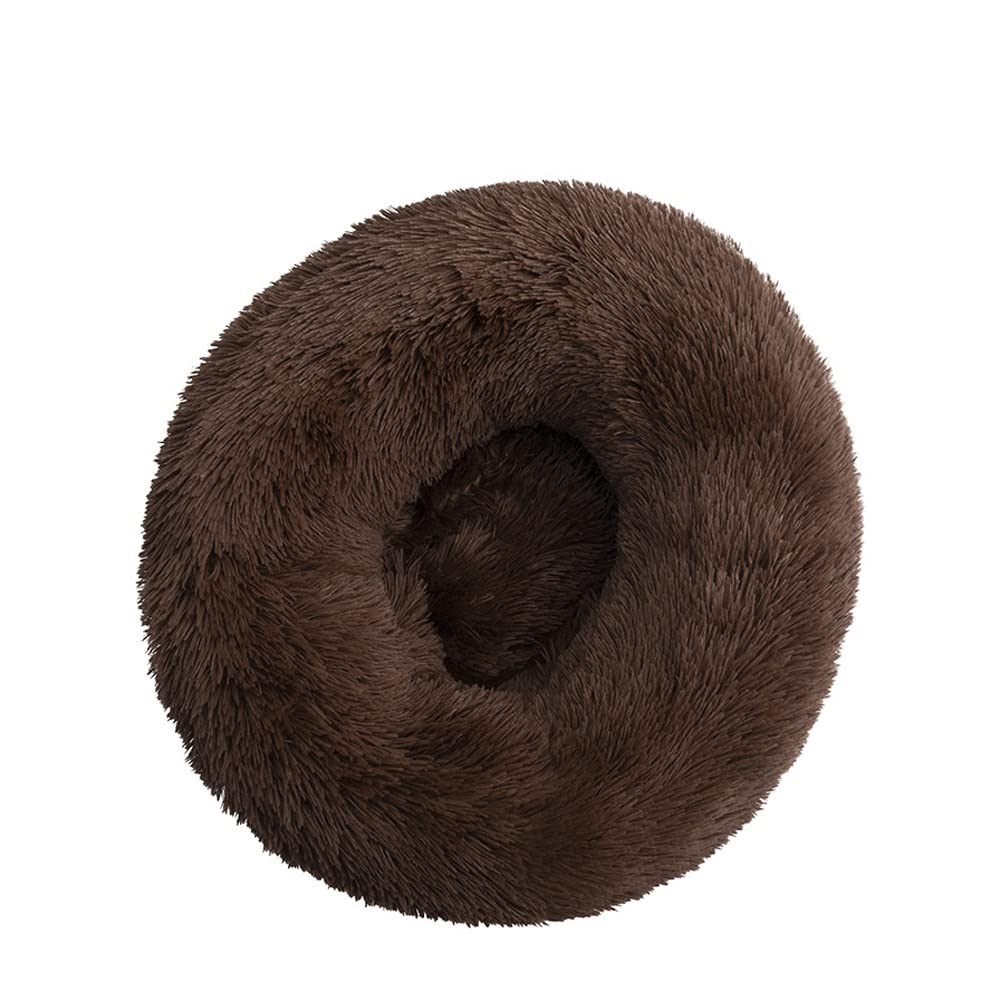 Lit apaisant en forme de beignet haut de gamme pour chat et chien de grande taille, 81,3 cm