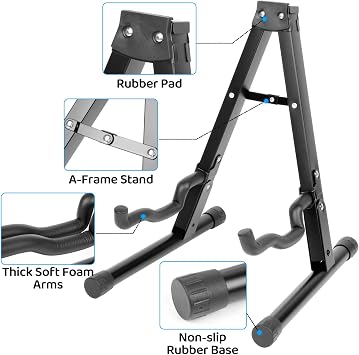 Guitar Stand, Foldable Electric Guitar Stands Floor