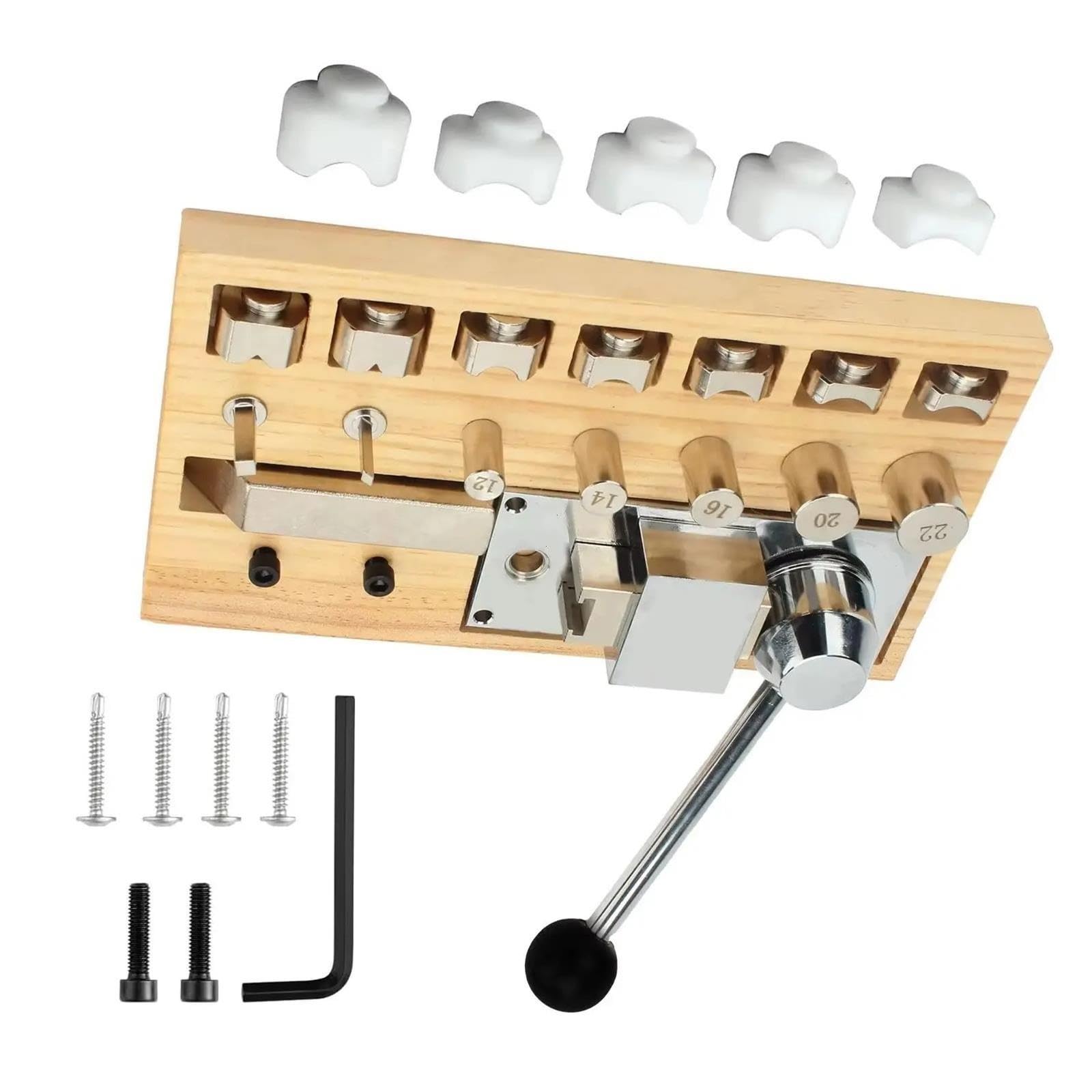 Macchina per piegare anelli di metallo Strumenti professionali per la creazione di gioielli Piegatrice manuale per anelli per orecchini Forniture artigianali fai-da-te Per uso fai da te