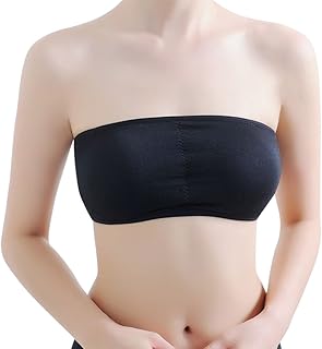 ITISME Reggiseno Donna Bandeau Pizzo Senza Spalline Reggiseno a Tubino Senza Ferretto Bra Estate Schiena Scoperta Elastico Fascia Toracica Ragazza in Reggiseno a Fascia