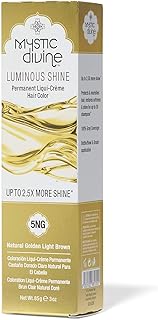Mystic Divine 5NG Natural Golden Light Brown Permanent Liqui-Creme Hair Color 5NG Natural Golden Light Brown