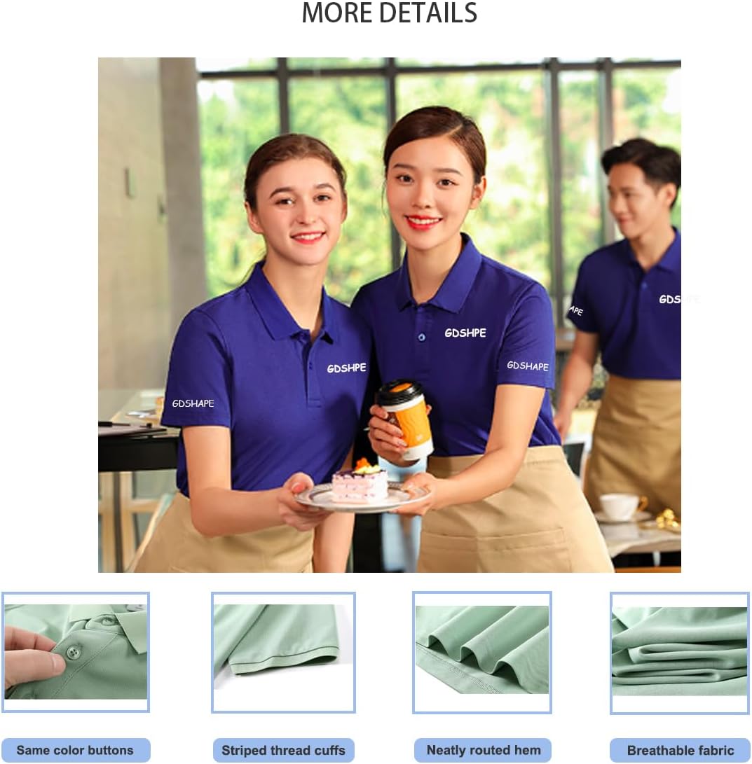 Custom Polo Shirts Design Your Own Personalized Golf Shirt with Logo/Text/Image for Men/Women - Image 4