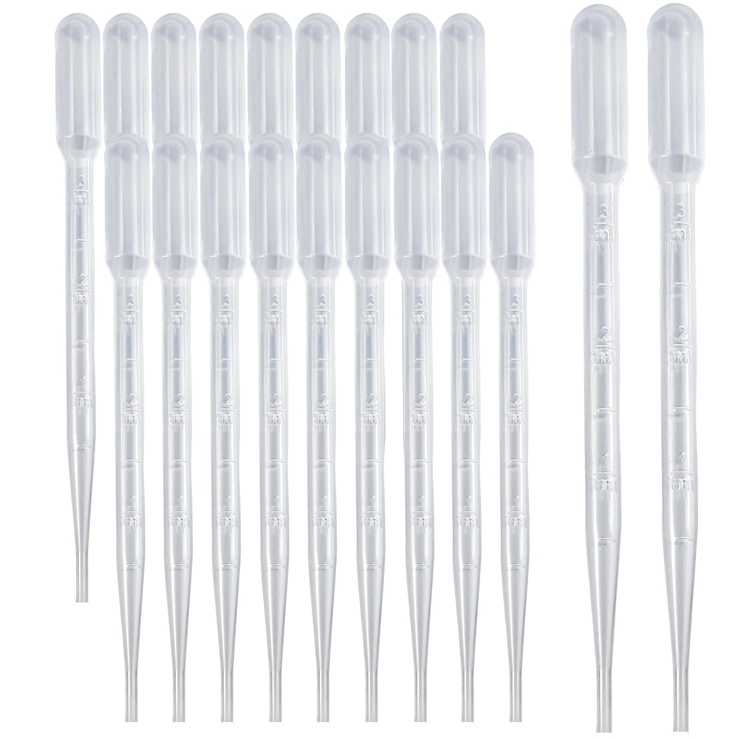500 PCS 3ml Dropper Pipettes - Disposable Pipettes Dropper for Accurate Liquid Transfer, Perfect for Essential Oils, Resin, Crafts, Labs, Kids Activities Droppers PACK OF 500-picture-11