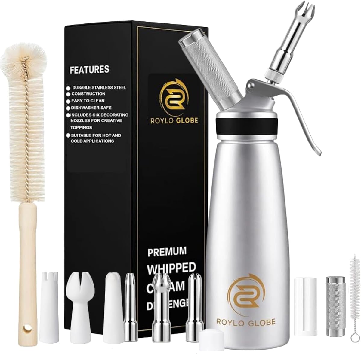 Professional 500 ml Aluminum Whipped Cream Dispenser