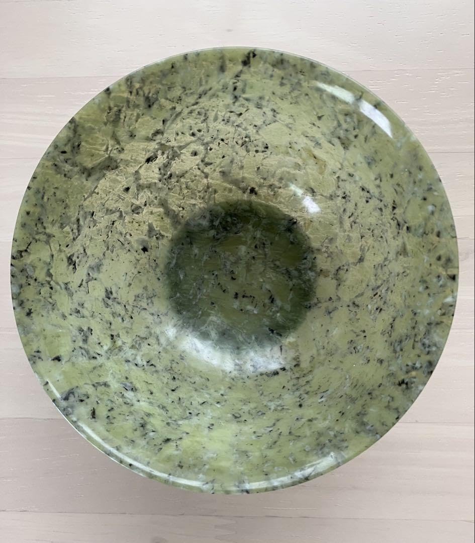 Amazon | ヒスイ 玉石茶碗 原石 碧石 中国翡翠 | ノーブランド品 | 飯碗