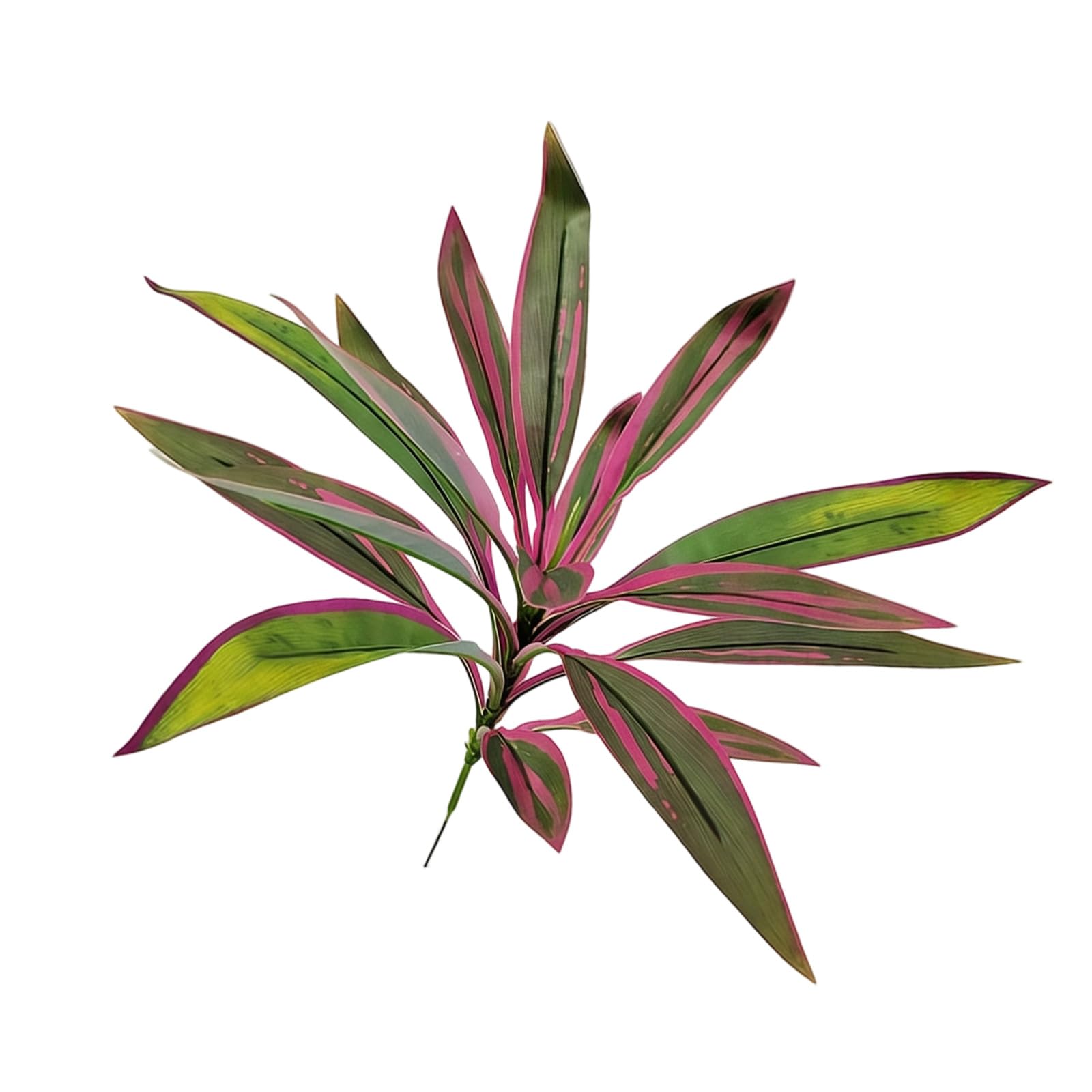 Limtula Sturdy Artificial Brazilwood Dracaena Plant in Silk Printed Fabric Simple Decorative Foliage for Indoor Space Denial Maintenance Artificial Tree