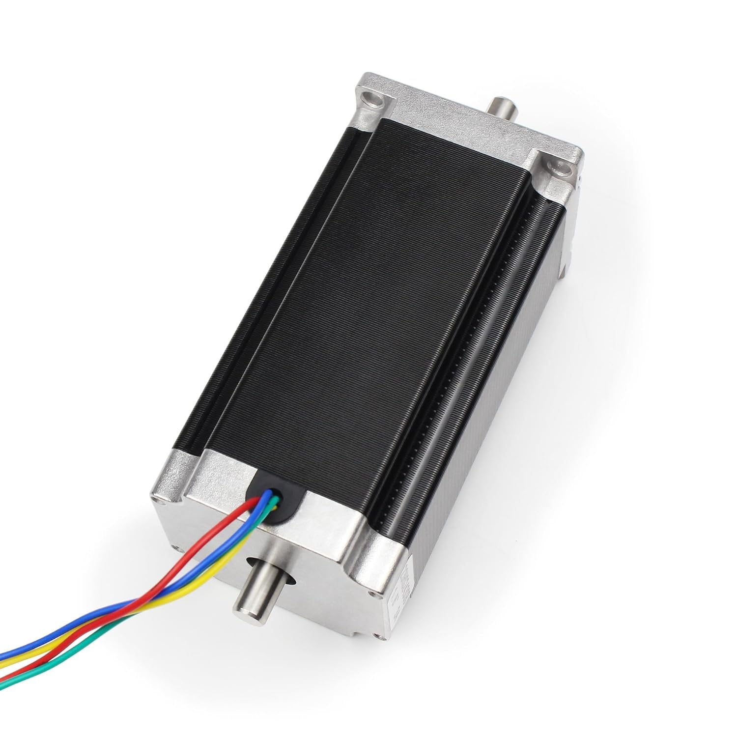 RATTMMOTOR motore stepper Nema 23, motore stepper a doppio albero a 4 fili 2,8 Nm (425 oz.in) 3 A 1,8 gradi 57x57x112 mm per stampante 3D/fresa CNC