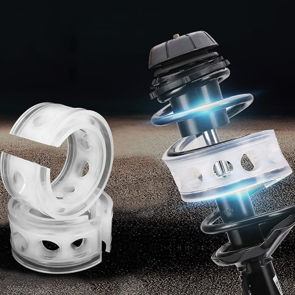 iplusmile 4pcs Car Automotive Shock Buffer for Vehicle Modification Easy Installation for Front Rear Suspension Upgrades Transparent Design for Enhanced Aesthetics