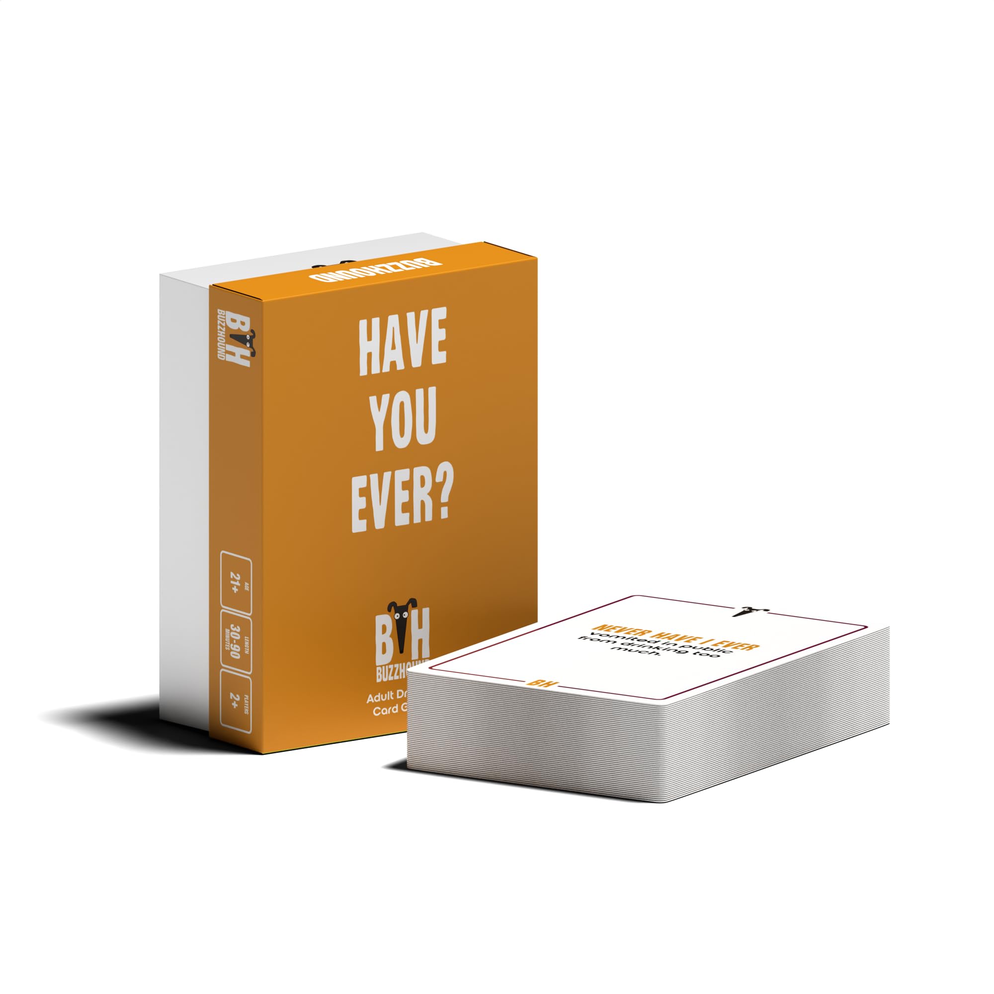 Never Have I Ever Drinking Cards - 60 Karten Set mit gewagten Fragen und Geständnissen - Lustiges Partyspiel für Erwachsene, Freunde, College-Nächte - Perfekt für Geburtstage, Spieleabende und