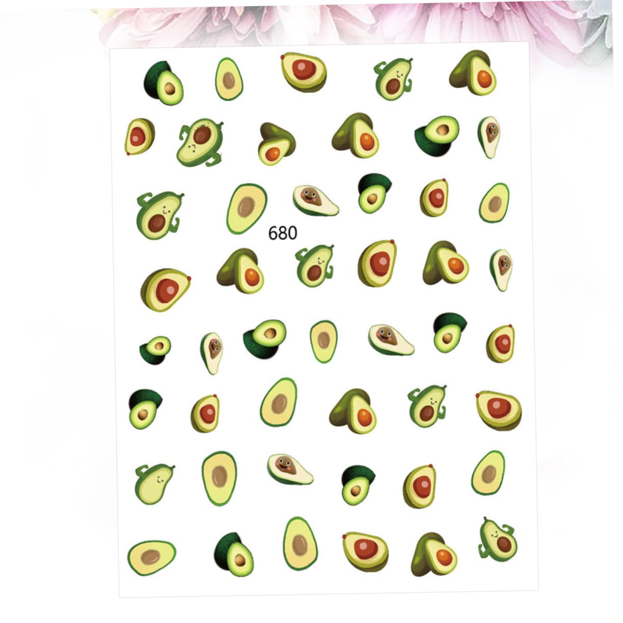 Beaupretty 36fogli Adesivi Per Unghie Design Frutta Decorazione Manicure Con Foglie Di Ciliegio Adesivi Unici Per Donne e Ragazze Stili Random Per Feste e Eventi