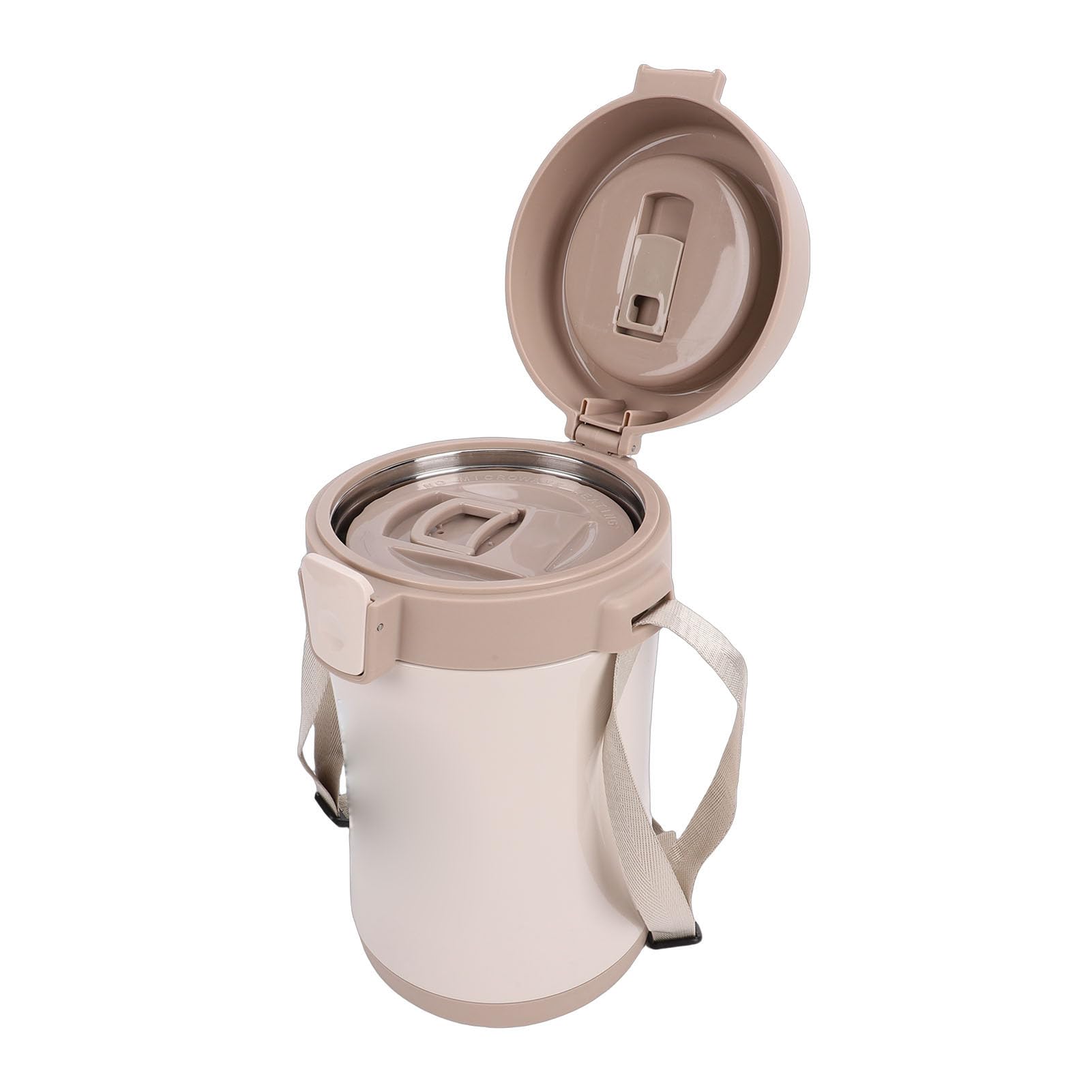 GOWENIC Contenitore per Alimenti Isolato Sotto Vuoto per Scatola da Pranzo in Acciaio Inossidabile per Viaggi da Picnic All'aperto 3 Contenitori con Bacchette