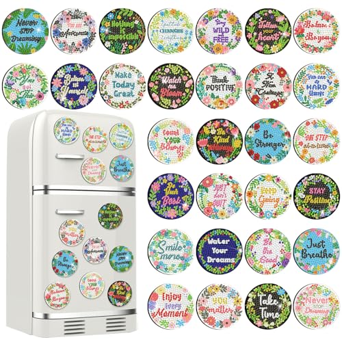 30 imanes decorativos Diamond Art Motipuns miniatura 1