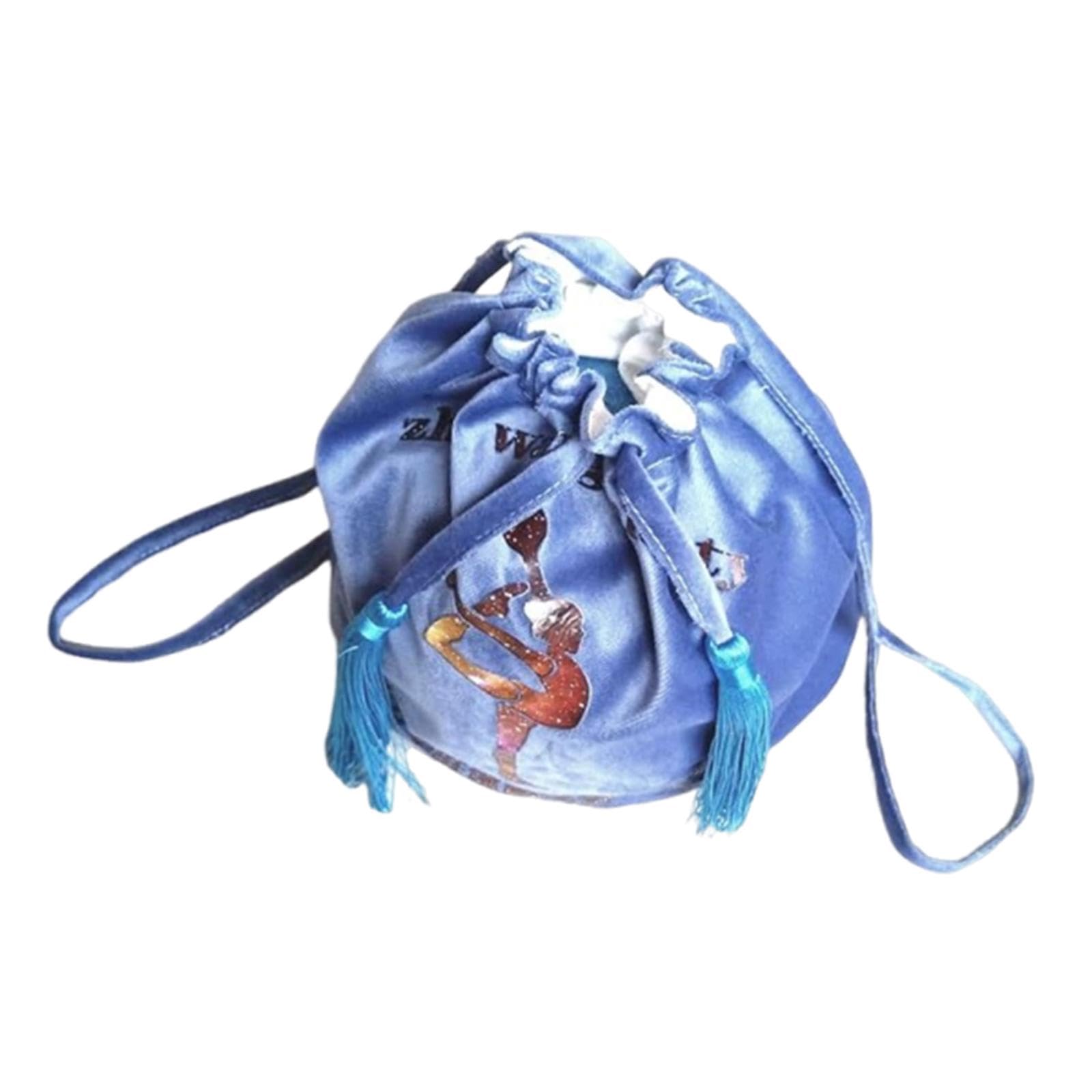 Qianly Mochila para Gimnasia con Correa Bolsa de Transporte de Pelota de Danza Organizador de Accesorios Deportivos Portátil Confeccionada en Terci