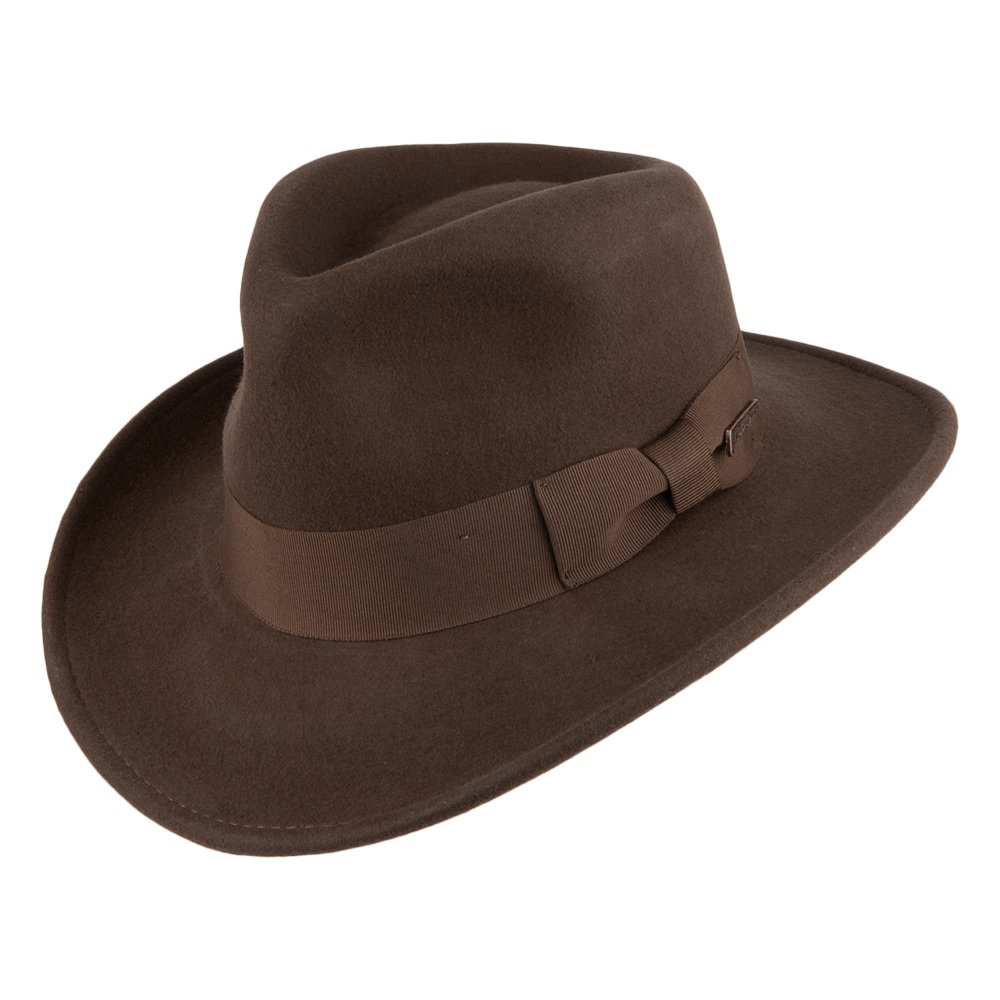 Dorfman Pacific Chapeau Fedora Indiana Jones - L