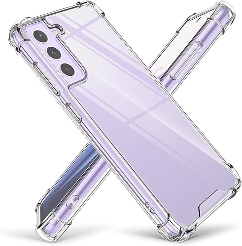 Miniatura 7 de KIOMY Funda transparente para Samsung Galaxy S21 FE 5G a prueba de golpes, cubierta trasera protectora para teléfono celular, diseño híbrido, parte