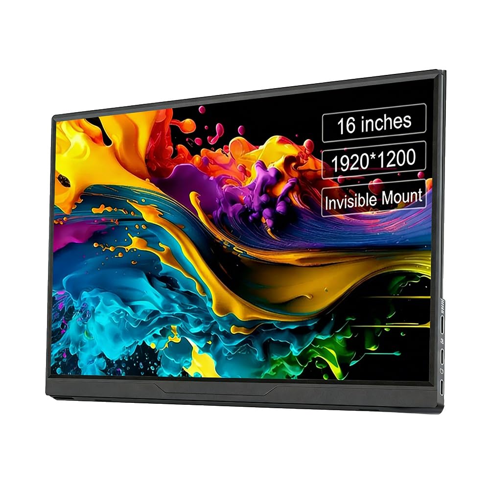 Przenośny monitor 16-calowy ekran dotykowy IPS panel 1900x1200P drugi ekran do gier rozszerzony wyświetlacz do komputera PC laptopa