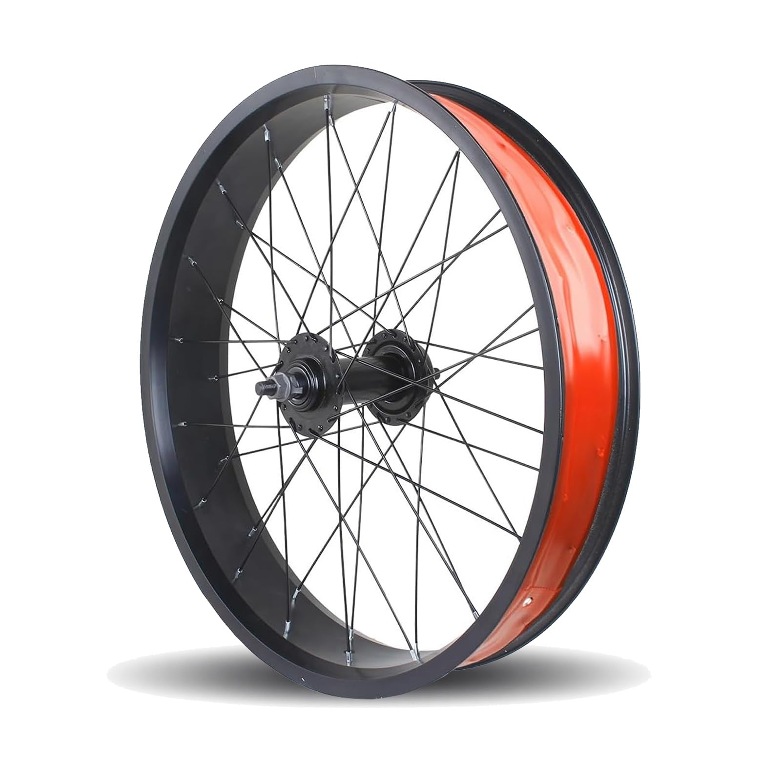 20in/24in/26in X 4.0" Fat Tire Bike Wheelset Disc Brake Beach Bike Front Rear Wheel 135mm/195mm 14G X 36H Hubs Snow Bike Wheels For 7/8/9/10Speed(Front ap,20'')