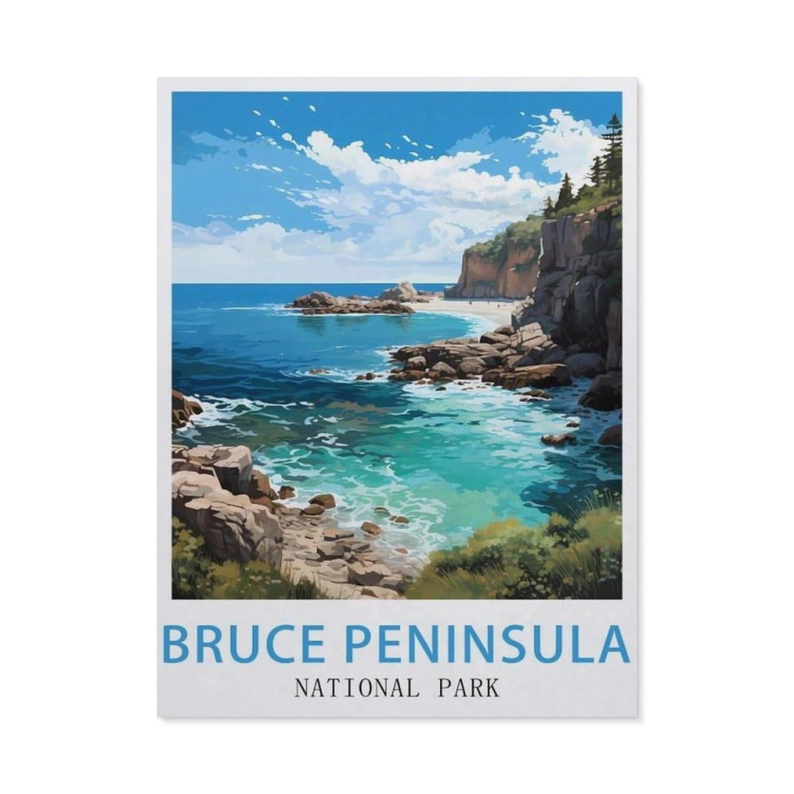 tin signs，Bruce Peninsula National Park Canada(30x40cm）