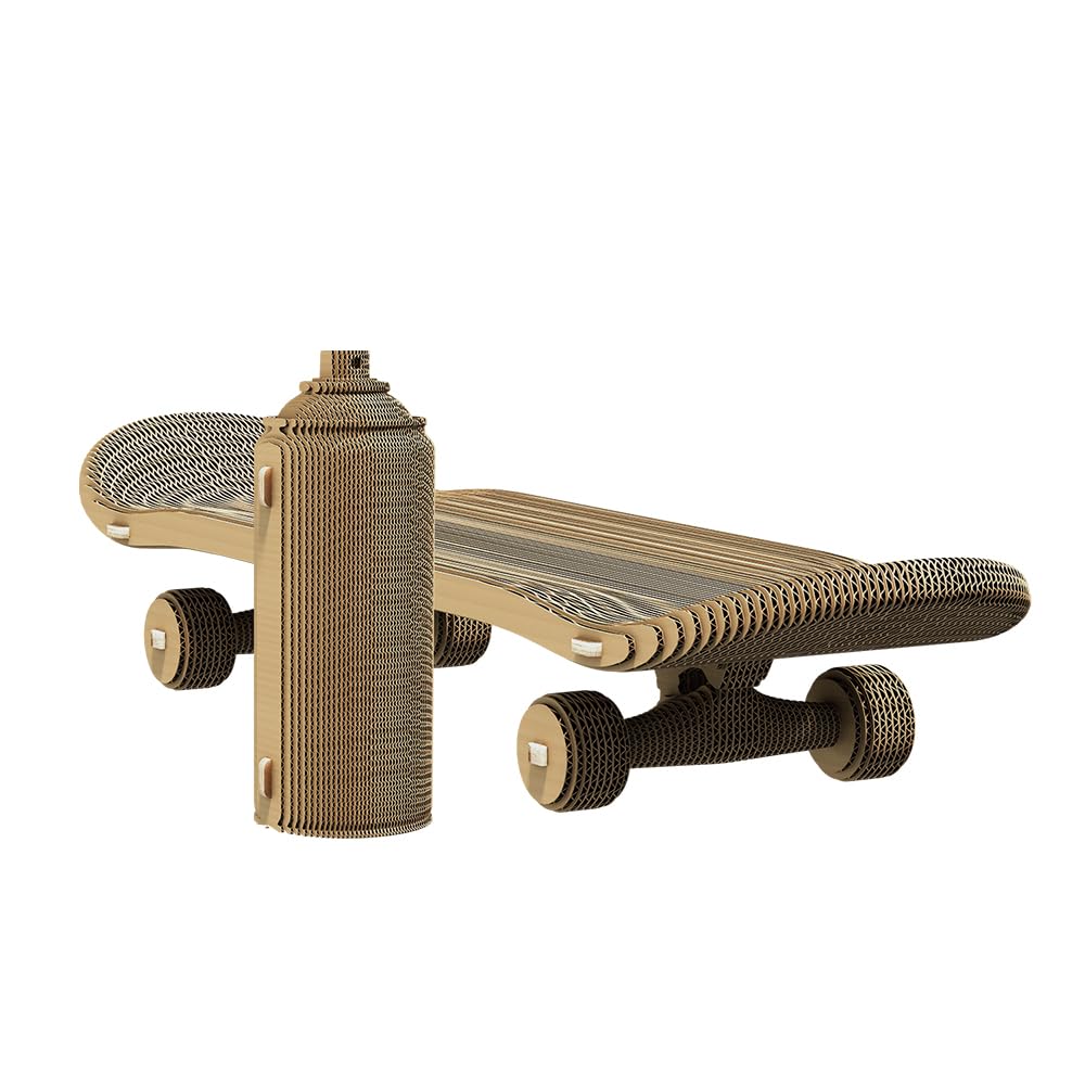 Skateboard Puzzle 3D en Carton – Coffret 2 Maquettes