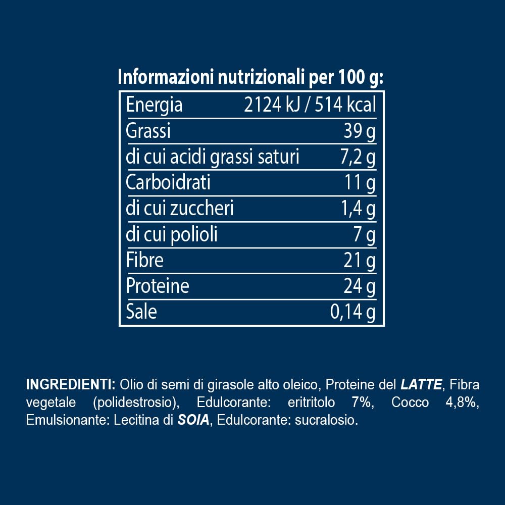 EUROSUP CHOCOTEIN KETO - 250 g - Caco-Nocciola