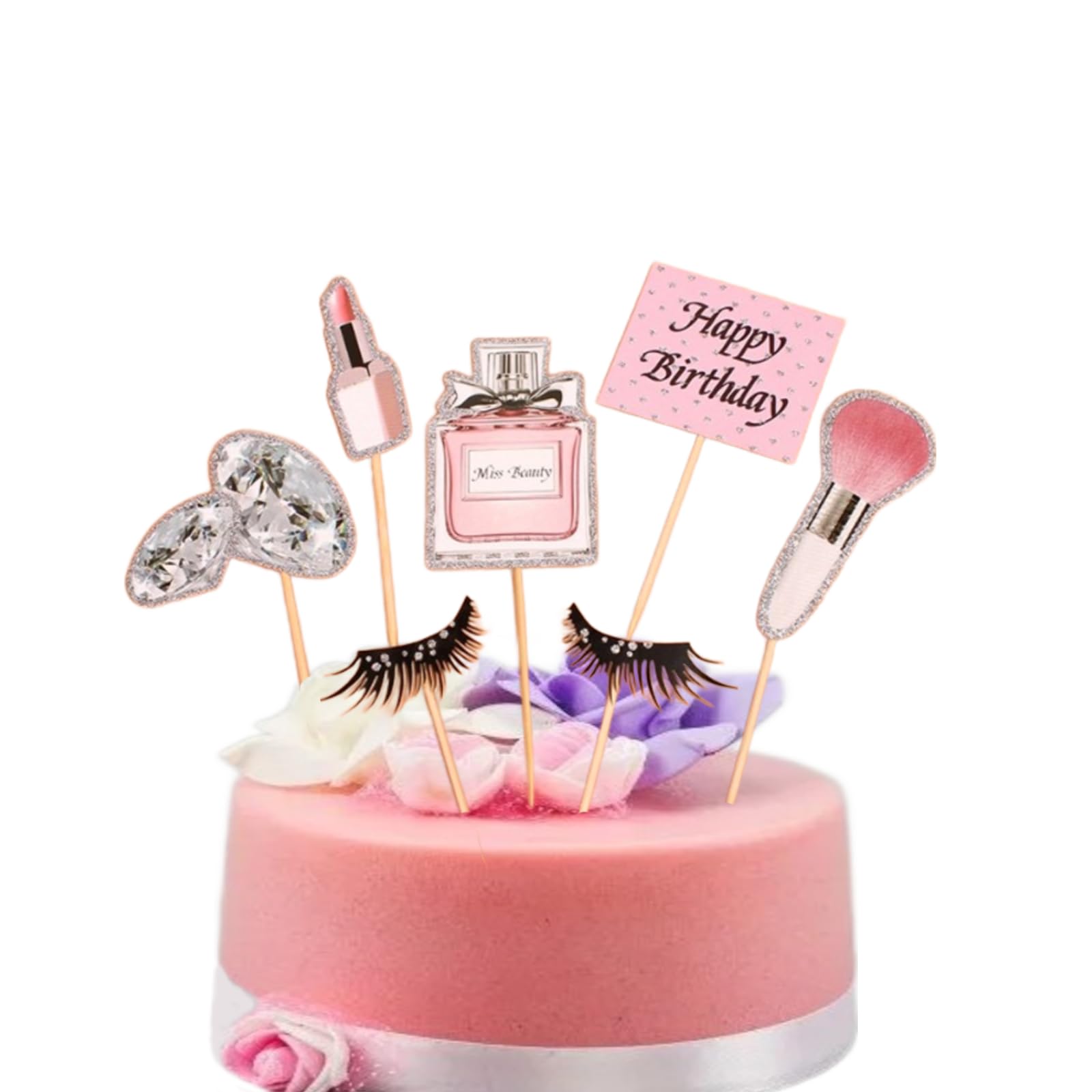 Decorazioni Torta Compleanno, 30 Pezzi Toppers Cupcake Fiore Margherita, Decorazioni per Torta a Forma di Margherita