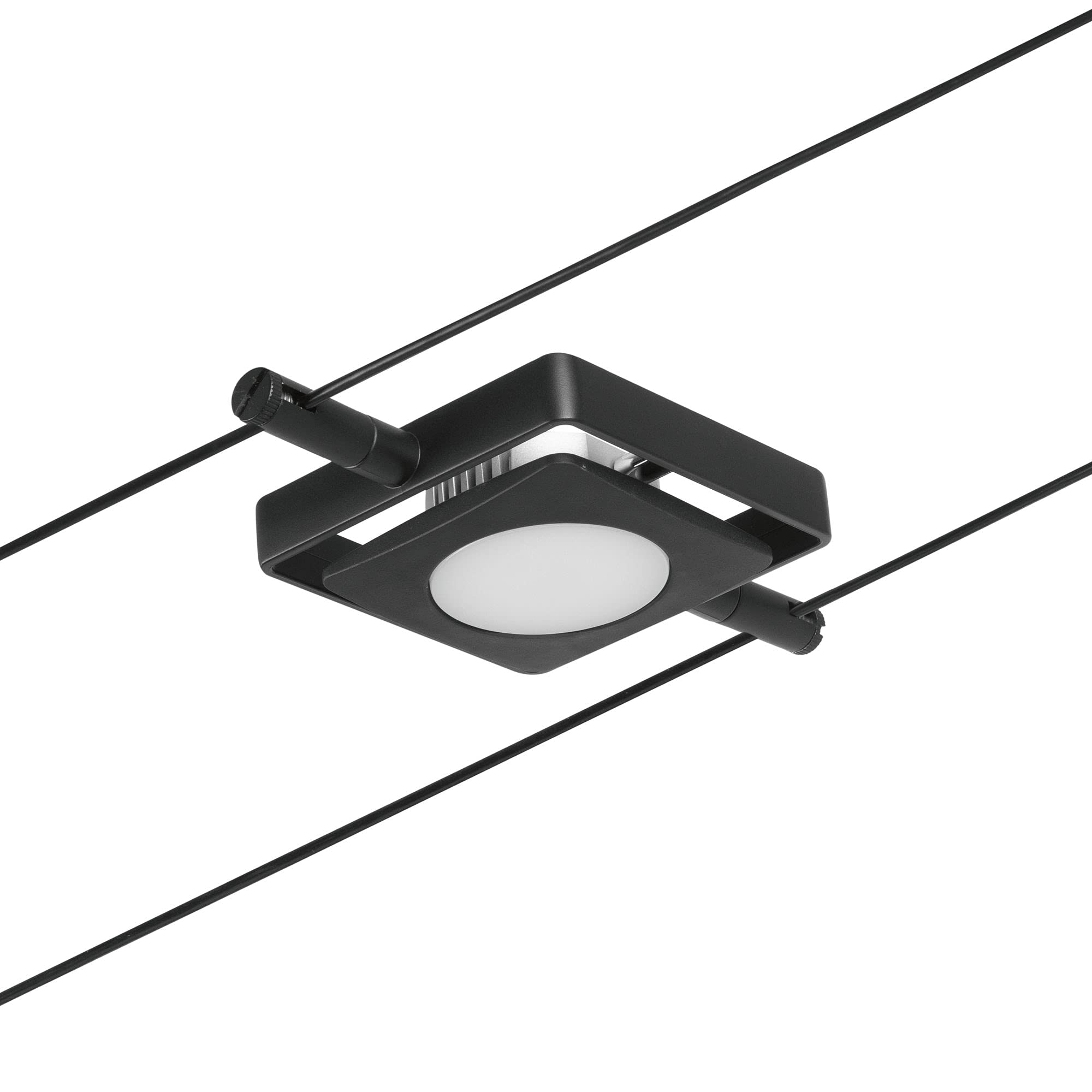 Paulmann 94424 Juego de cables CorDuo LED MacLED DC incl. 5x4,5 vatios extensible Negro mate, cromado Cable metálico 3000 K
