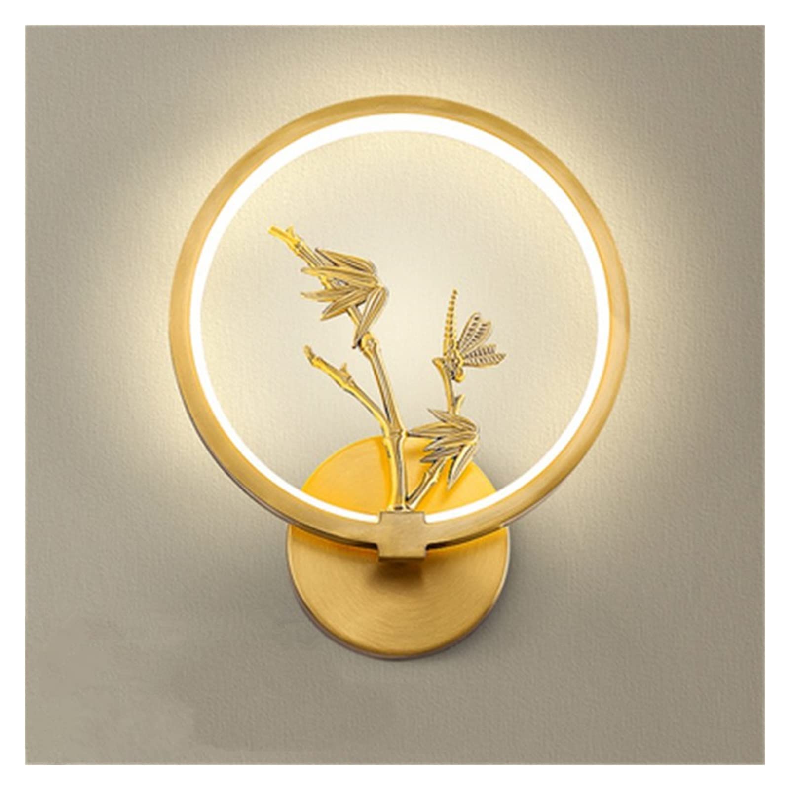ZTCHSENZT Wall Sconces, Modern Wall Sconce, Modern LED Copper Wall Lamp - Living Room Background Wall Lamp Stair Corridor Bedroom Bedside Wall Lamp Indoor Lighting,G-Warm White (2700-3500K)