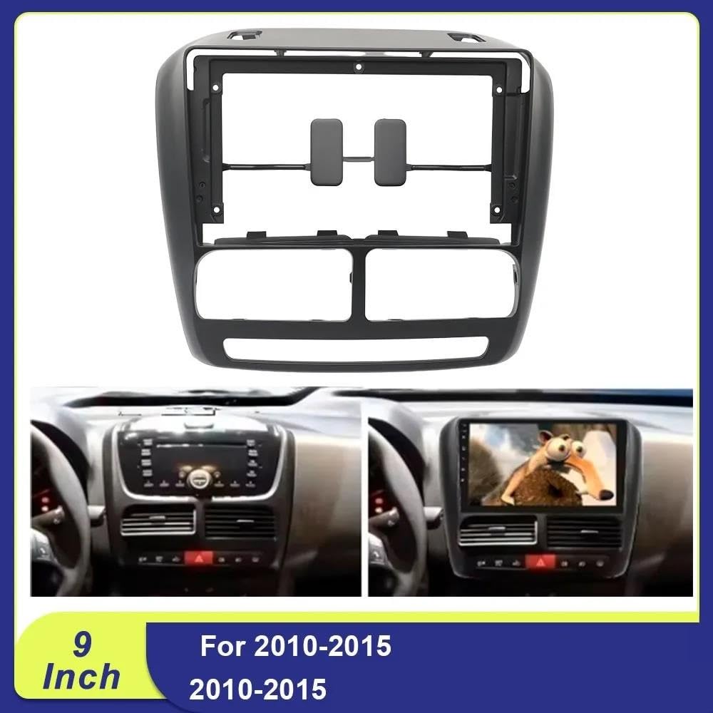 Générique Cadre de façade d'autoradio Voiture 9 Pouces Radio Fascia pour Opel pour Combo pour Tour (D) 2010-2015 Cadre Android 2din Mp5 Lecteur Panneau Stéréo Autoradio Tableau de Bord