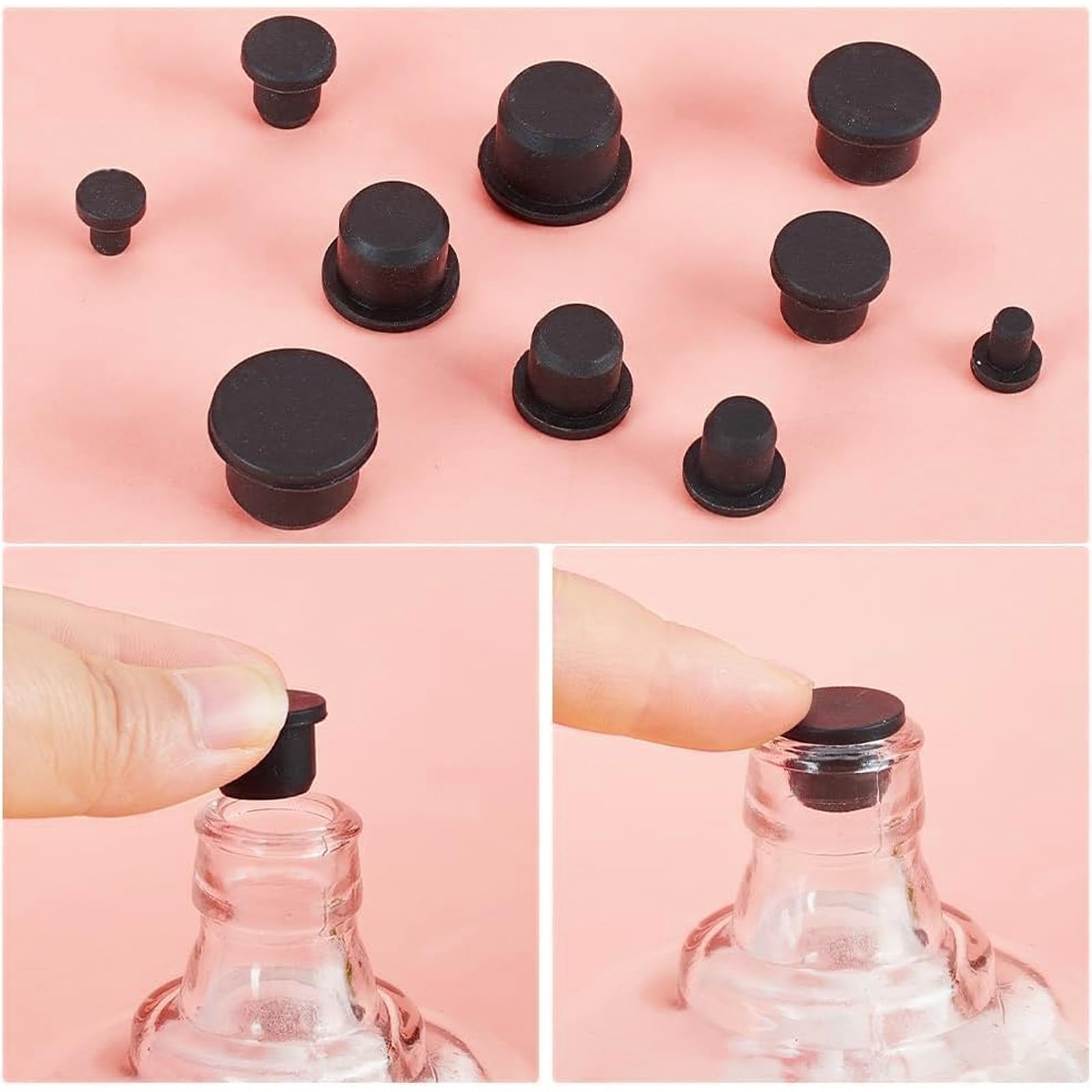 VZU Pack of 40 Silicone Rubber Hole Plugs, Rubber Sealing Plugs - Image 4