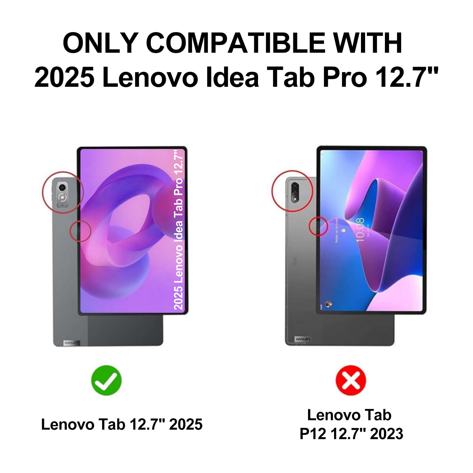 Amazon.com: Keyboard Case for Lenovo Idea Tab Pro 12.7'' 2025