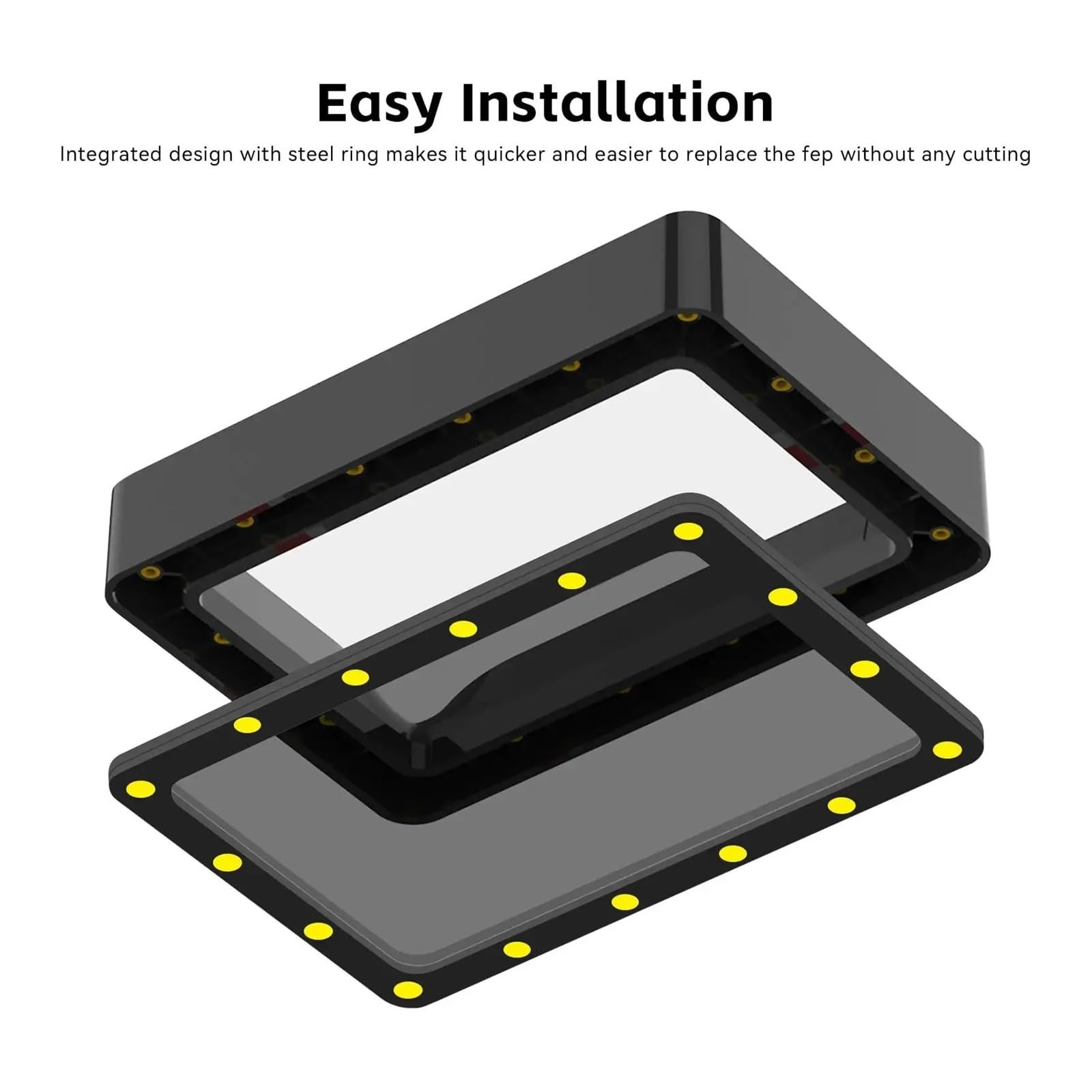 Pellicola FEP 2 pezzi compatibile for Photon Mono 2 Mono 4 | Design integrato, Sostituzione rapida, Mono 4 Ultra fit, Pellicola del serbatoio in resina(4PCS)