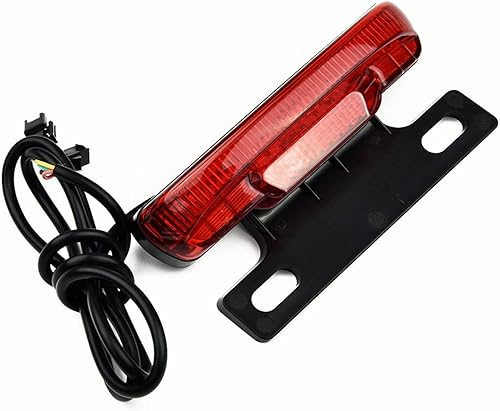Miniatura 4 de Luz trasera de bicicleta eléctrica, luz de freno trasera de 36-60V, luz de seguridad trasera de Ebike, lámpara trasera de advertencia para bicicleta