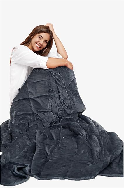GC GAVENO CAVAILIA Weighted Blanket Adult Single, Calming Therapy Heavy Anxiety Blanket Adult For Great Sleep & Stress Relief, 100x150, 4.6Kg
