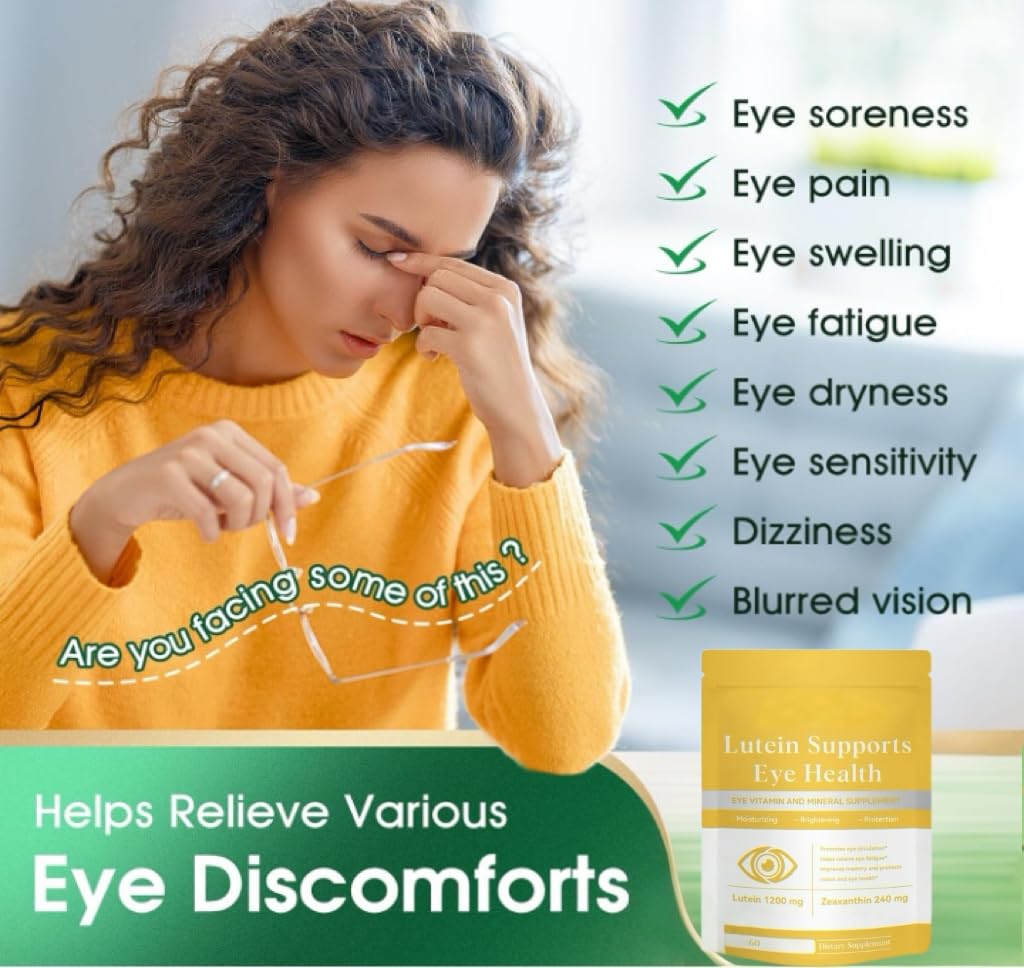Vitamina para la salud ocular, ayuda a aliviar la fatiga visual y la visión nocturna.,3Pcs
