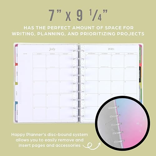 Miniatura 6 de Happy Planner - Agenda de 12 meses, de enero de 2024 a diciembre de 2024 diaria, semanal, mensual, tamaño clásico, diseño de presupuesto, tema de