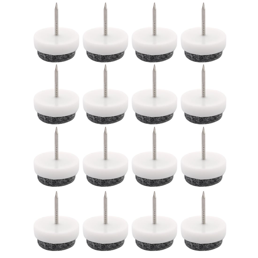 Desk Table Chair Furniture Feet Legs Floor Board Guard Felt Pad Nails 20mm Diameter Pack of 16 id