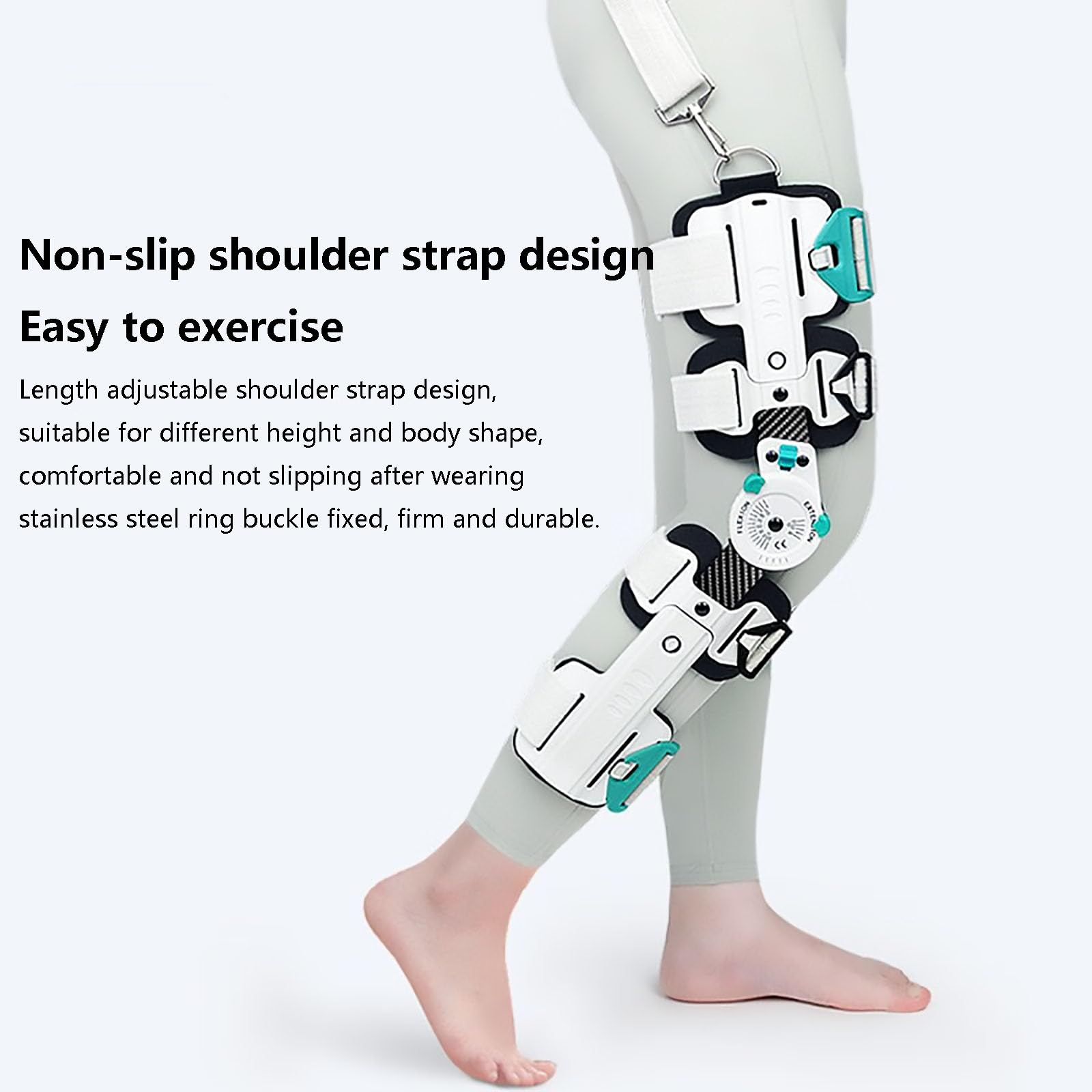 HAILM Rodillera Profesional con Estabilizadores Laterales Bisagras Ajustables, Knee Brace Support para Aliviar Dolor Articular, Artritis, Desgarro Menisco, ACL, PCL