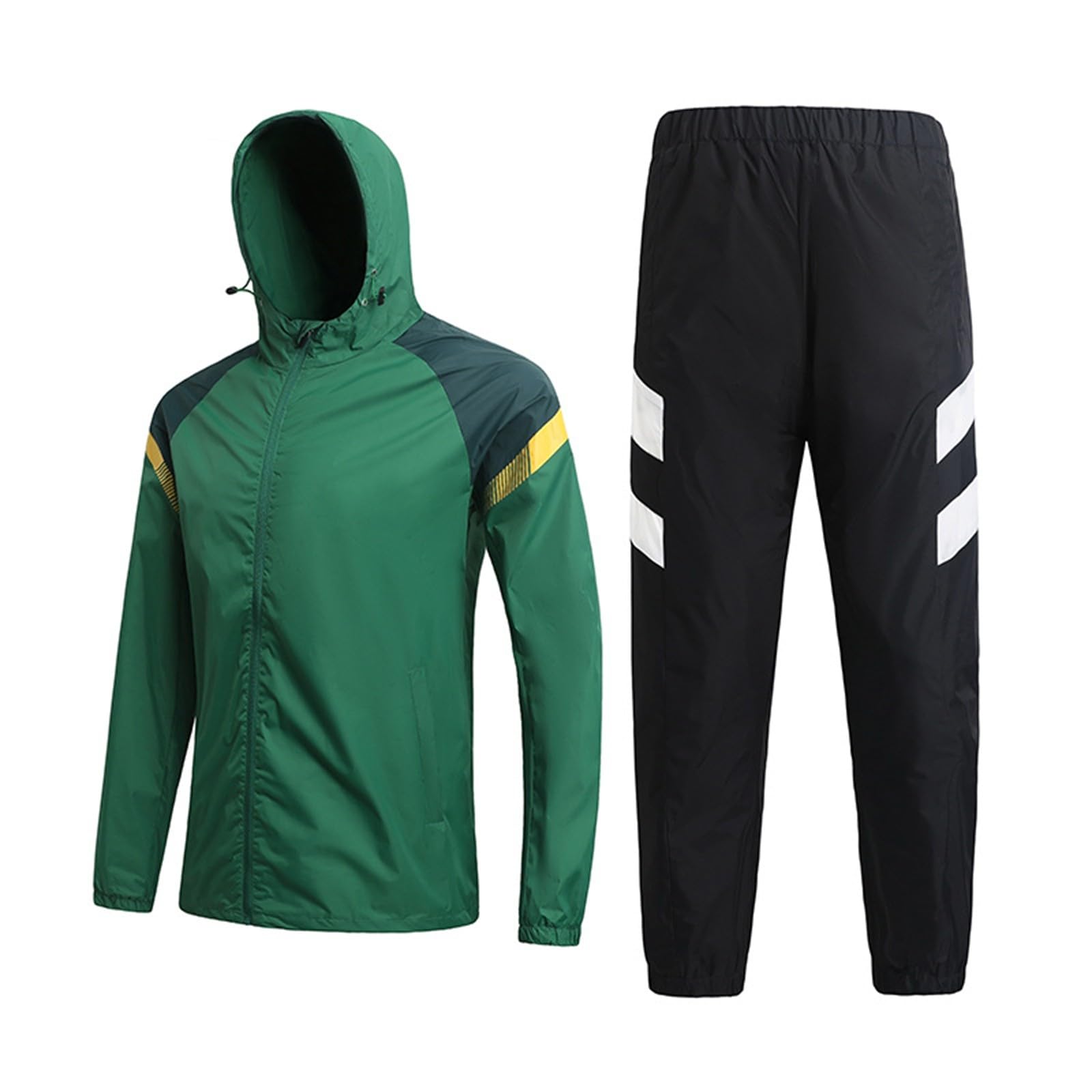 Giacca sportiva da uomo, casual, alla moda, con pannelli a contrasto, tuta da allenamento in acqua, per attività all'aperto, spiaggia, resort e vacanze