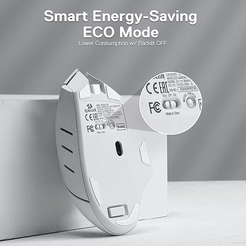 Miniatura 6 de Redragon M690 PRO - Ratón inalámbrico para juegos, 8000 DPI con cable/inalámbrico para jugadores con tecla de disparo rápido, 8 botones macro,