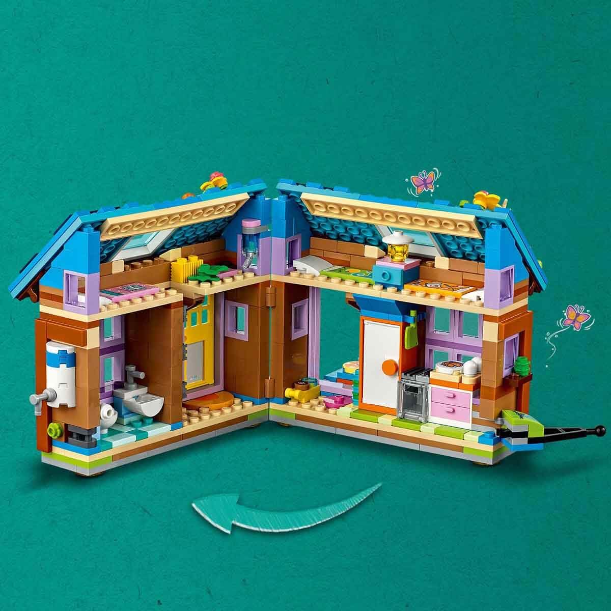 LEGO 41735 Friends Mobiles Haus, Camping-Spielzeug mit Auto, Tieren und Mini-Puppen Leo, Paisley & Liann im Wald, Geschenk zum Geburtstag aus der Serie 2023
