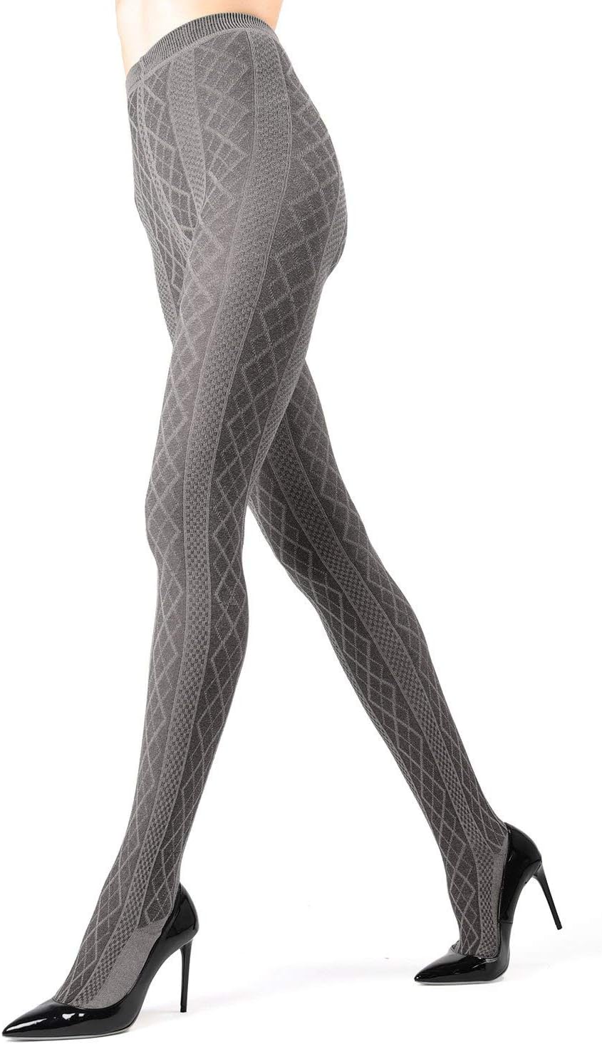 MeMoiJuneau Diamonds Sweater Tights | Women's Hosiery - Pantyhose