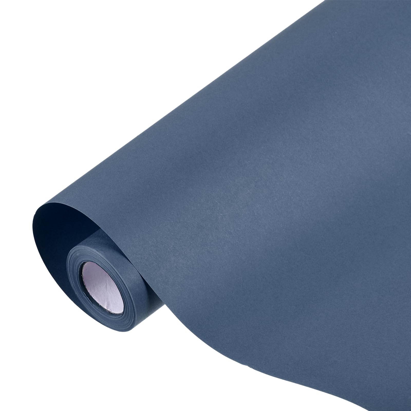 sourcing map Kraft Wrapping Paper Roll, 38cm x 1100cm Decorative Paper for Gift Wrapping Bouquet Flower Bulletin Board Art Painting Craft Packaging Shipping, Dark Blue 80GSM