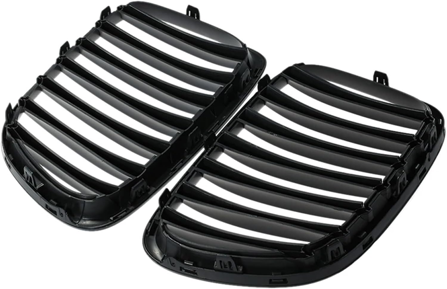 Front Gloss Black Kidney Sport Grilles Hood Grill Compatible with BMW E84 X1 2010 2011 2012 2013 2014 2015 Car Styling